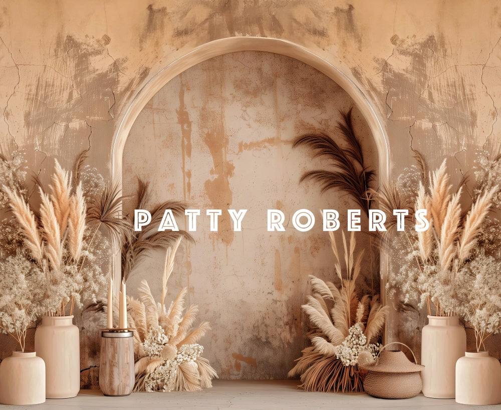 Kate Style bohème Arche Fête des mères Beige Toile de fond conçue par Patty Robert - Kate Backdrop FR