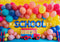 Kate Coloré Retour à l'école Arche de Ballons Toile de fond conçue par Patty Robert - Kate Backdrop FR