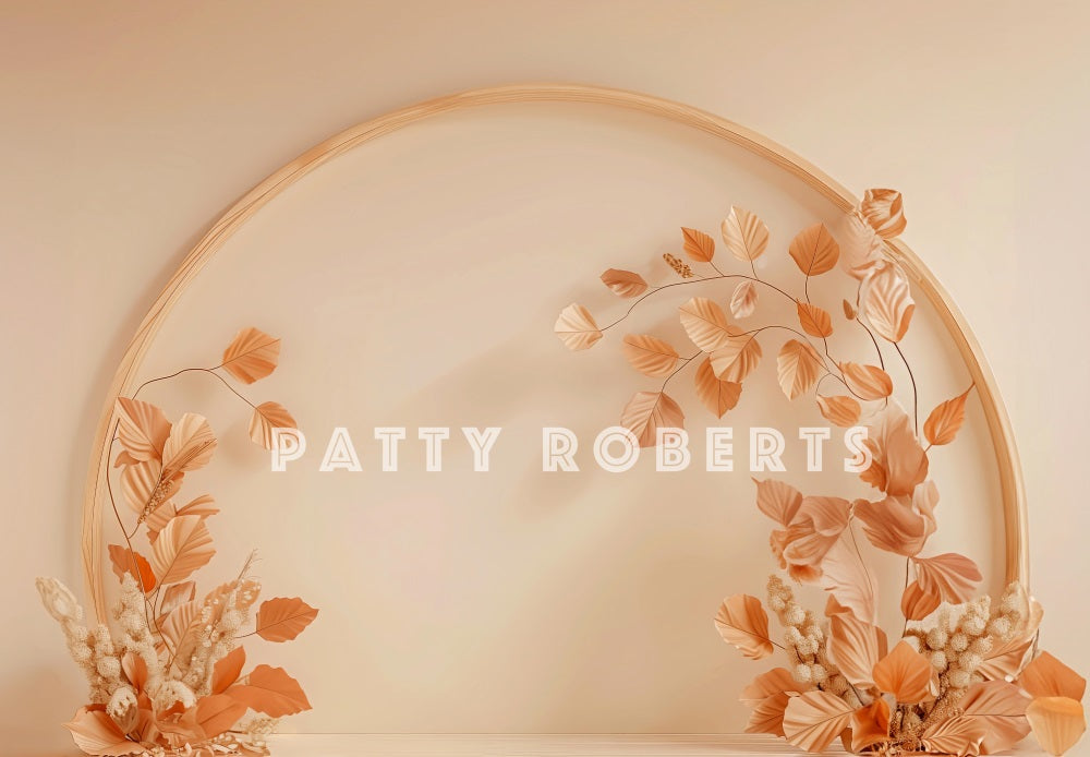 Kate Automne Arche en bois Doux Beige Toile de fond conçue par Patty Robert - Kate Backdrop FR