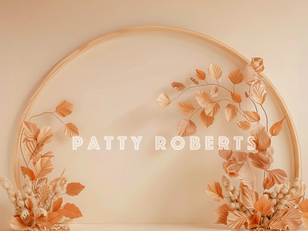 Kate Automne Arche en bois Doux Beige Toile de fond conçue par Patty Robert - Kate Backdrop FR