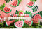 Kate Pastèque Été Cake smash Enfant Toile de fond conçue par Patty Robert - Kate Backdrop FR