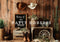 Kate Le Far West Cow-boy Cactus Mur en bois Toile de fond conçue par Patty Robert - Kate Backdrop FR