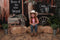 Kate Le Far West Cow-boy Cactus Mur en bois Toile de fond conçue par Patty Robert - Kate Backdrop FR