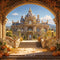 Kate Automne Citrouille Arche Château Rétro Floral Toile de fond conçue par Emetselch - Kate Backdrop FR