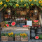 Kate Été Tournesol Pastèque Magasin en bois Toile de fond conçue par Emetselch - Kate Backdrop FR