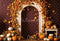 Kate Automne Citrouille Feuille d'érable Arche Toile de fond conçue par Emetselch - Kate Backdrop FR