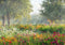 Kate Été Extérieur Forêt Fleurs Matin Toile de fond conçue par Laura Bybee - Kate Backdrop FR