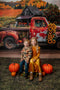 Kate Automne Tournesol Orange Camion cassé Toile de fond conçue par Mini MakeBelieve - Kate Backdrop FR