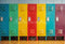 Kate Scolaire Été Casiers colorés Toile de fond conçue par Emetselch