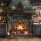 Kate Noël Vert foncé Armoire Cheminée Cuisine Toile de fond conçue par Emetselch - Kate Backdrop FR