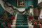 Kate Noël Rétro Vert Escalier en marbre Toile de fond conçue par Chain Photographie - Kate Backdrop FR