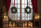 Offres Éclair #2 Kate Hiver Noël Intérieur Couronne Rideau Fenêtre Toile de fond conçue par Emetselch - Kate Backdrop FR