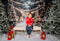 Kate Hiver Noël Extérieur Forêt Neige Lumière Toile de fond conçue par Emetselch - Kate Backdrop FR