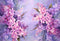 Kate Beaux-Arts Violet foncé Fleurs Fête des mères Toile de fond conçue par GQ - Kate Backdrop FR