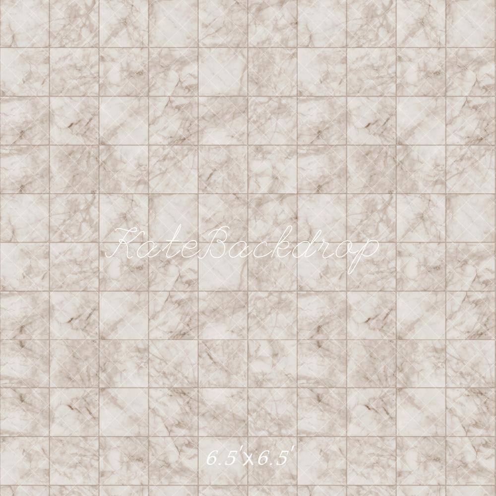 Kate Ivoire Marbre Sol à Carreaux Toile de fond conçue par Kate Image - Kate Backdrop FR
