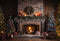 Kate Noël Rétro Cheminée en brique Cadeaux Toile de fond conçue par Emetselch - Kate Backdrop FR
