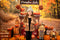 Offres Éclair-Kate Automne Forêt Halloween Stand de citrouilles Toile de fond conçue par Emetselch - Kate Backdrop FR