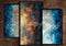 GROUPE VIP - Kate Panneaux Doré et Bleu Artistique Toile de fond conçue par Laura Bybee - Kate Backdrop FR