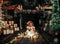 Kate Noël Moderne Cheminée Noir Mur en bois Toile de fond conçue par Emetselch - Kate Backdrop FR
