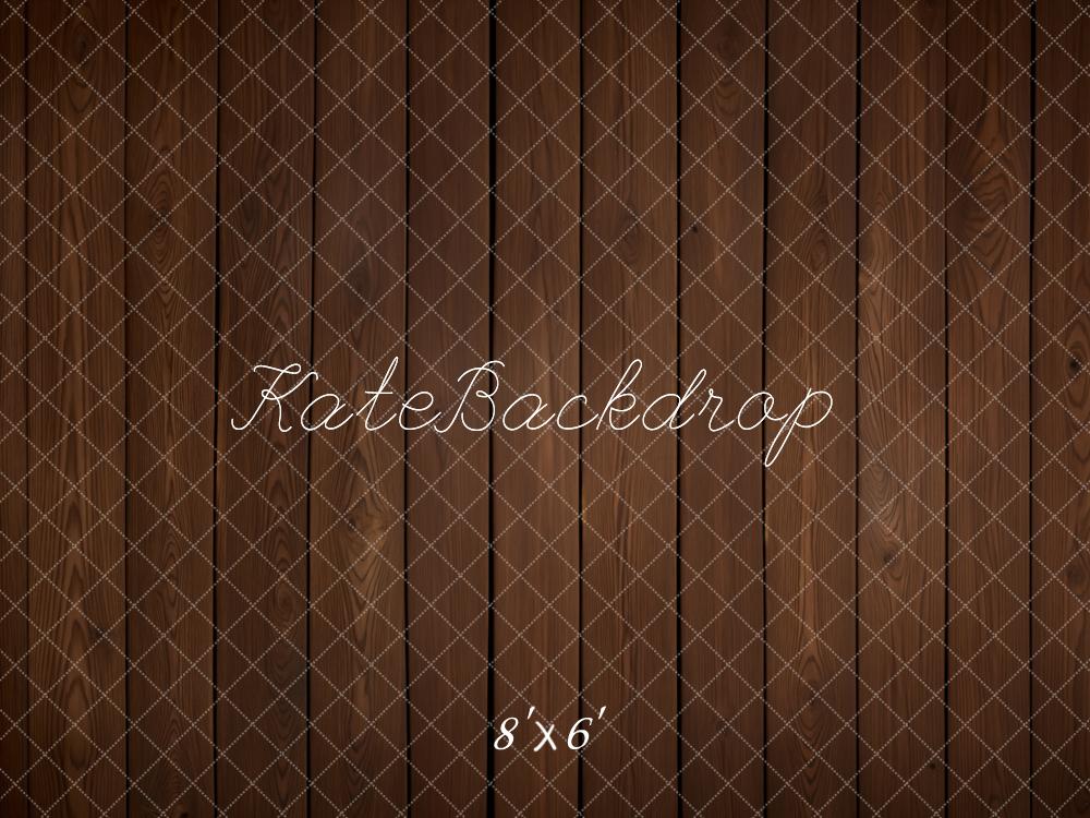 Kate Marron foncé Parquet Bois Sol Toile de fond conçue par Kate Image - Kate Backdrop FR