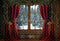 Kate Noël Rideau Rouge Fenêtre Marron foncé Toile de fond conçue par Emetselch - Kate Backdrop FR