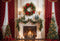 Offres Éclair #1 Kate Noël Rétro Rideau Rouge Cheminée Toile de fond conçue par Emetselch - Kate Backdrop FR