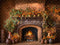 Kate Automne Marron foncé Cheminée Mur de briques Toile de fond conçue par Emetselch - Kate Backdrop FR