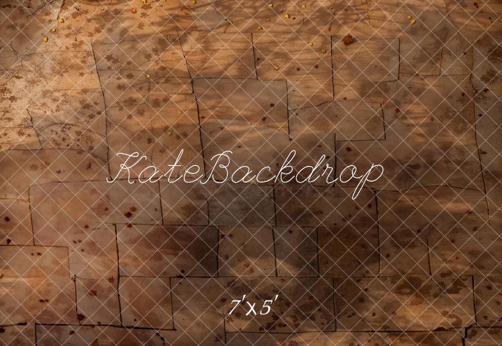 Kate Marron foncé Texture de pierre Sol Toile de fond conçue par Kate Image - Kate Backdrop FR