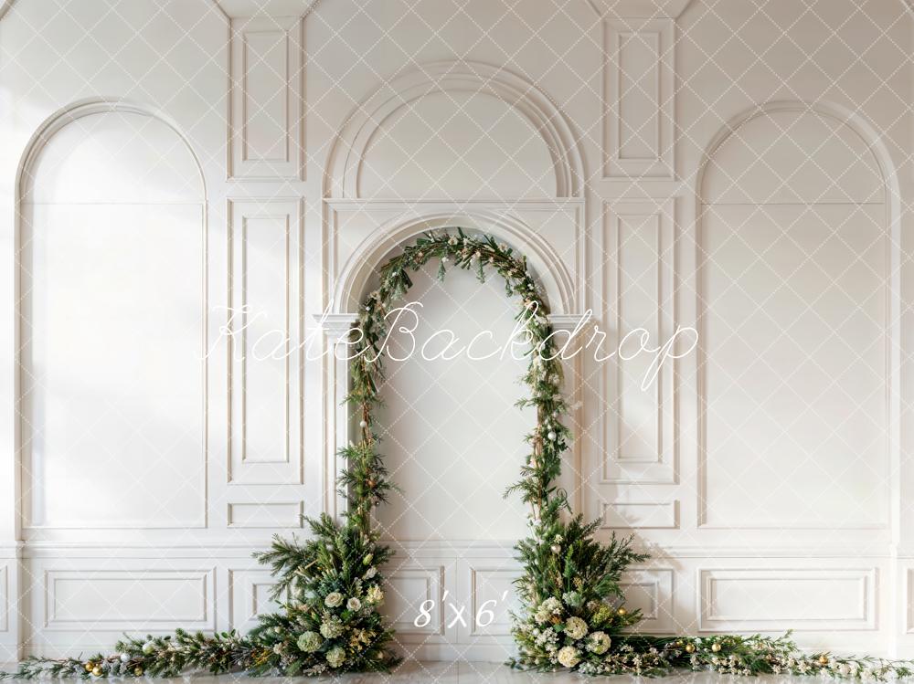 Kate Noël Feuille de pin Arche Mur Rétro Toile de fond conçue par Emetselch - Kate Backdrop FR