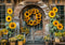 Kate Automne Tournesol Porche Maison en bois Toile de fond conçue par Mini MakeBelieve - Kate Backdrop FR