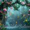 Kate Pays des fées Forêt Bleu Fleurs Toile de fond conçue par Mini MakeBelieve - Kate Backdrop FR