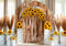 Kate Automne Intérieur Tournesols Arche Toile de fond conçue par Mini MakeBelieve - Kate Backdrop FR