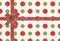 Kate Noël Cadeau Noeud Points Rouge Vert Toile de fond conçue par Chain Photographie - Kate Backdrop FR