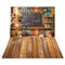Offres Éclair-Kate Retour à l'école Étagère à livres Bois Toile de fond+Parquet Marron Bois Intérieur Sol Toile de fond - Kate Backdrop FR