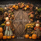 Kate Halloween Citrouille Épouvantail Porte Toile de fond conçue par Emetselch - Kate Backdrop FR