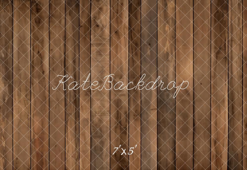 Kate Marron Vieux Parquet Sol Toile de fond conçue par Kate Image - Kate Backdrop FR