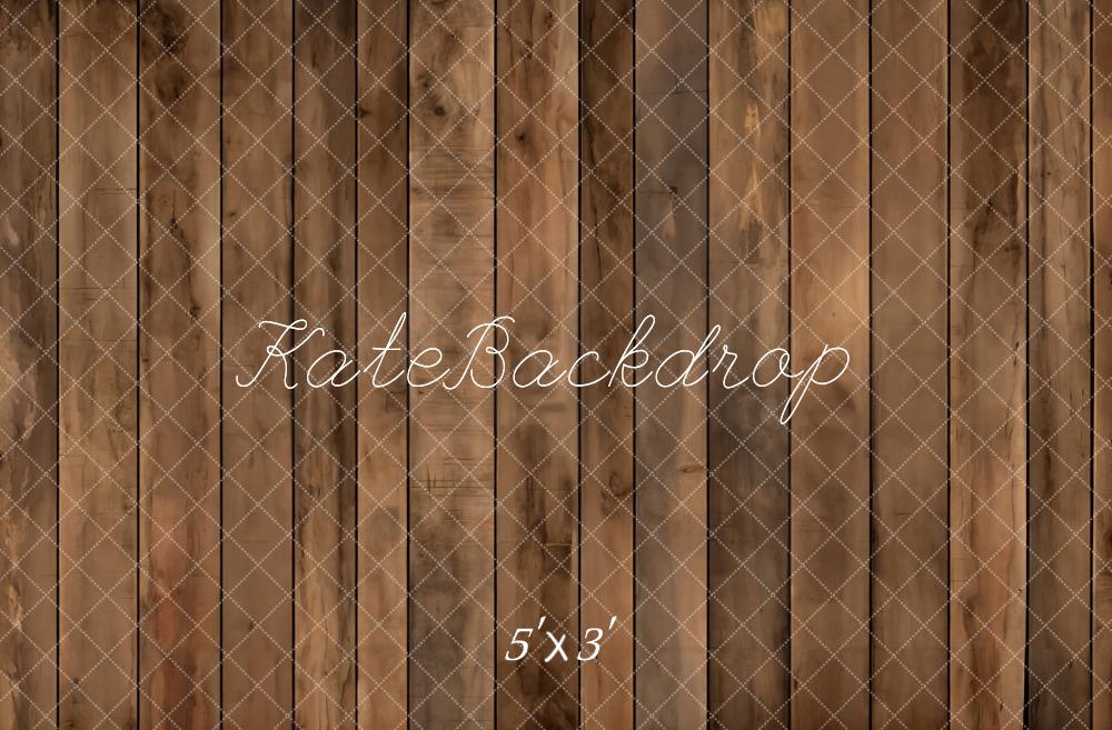 Kate Marron Vieux Parquet Sol Toile de fond conçue par Kate Image - Kate Backdrop FR