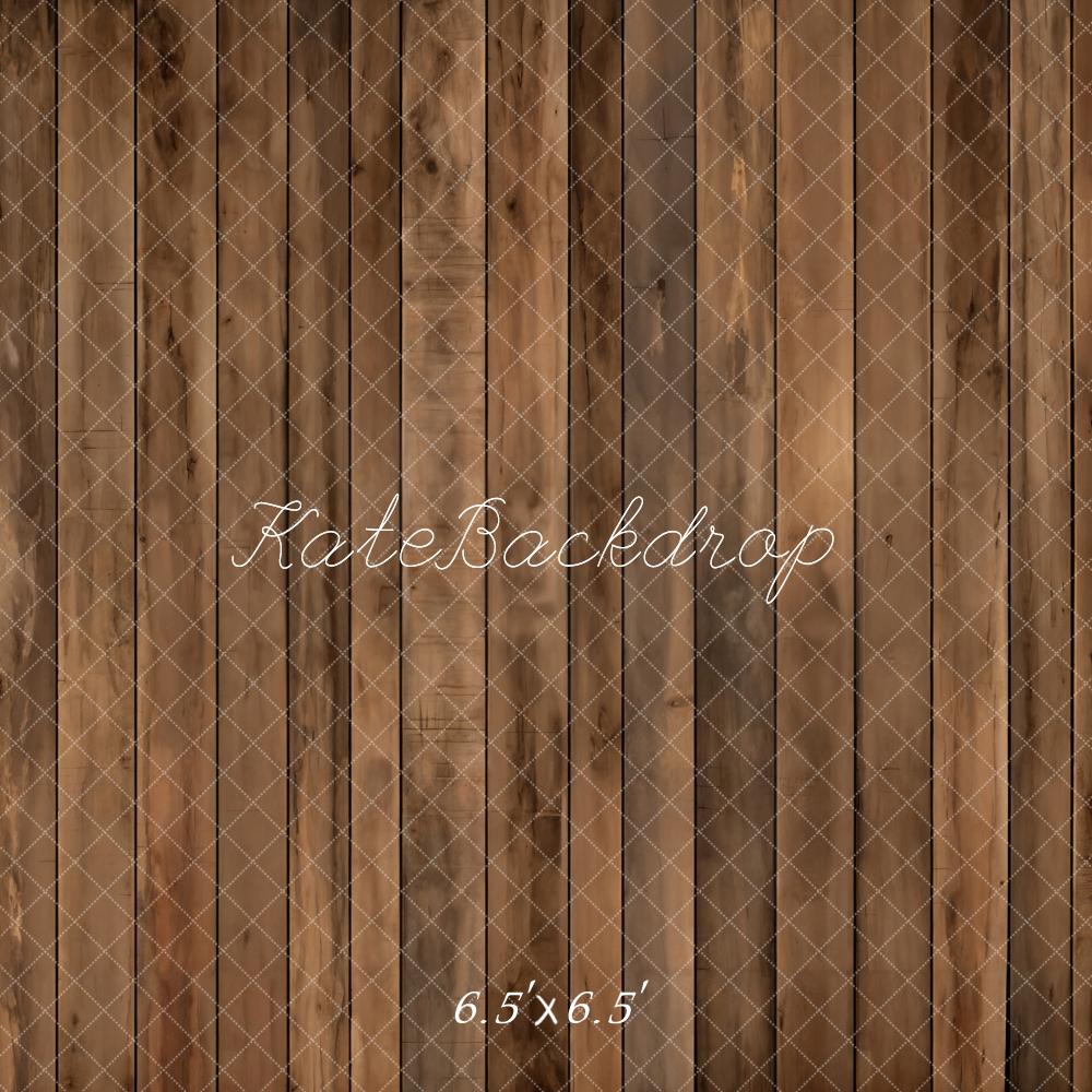 Kate Marron Vieux Parquet Sol Toile de fond conçue par Kate Image - Kate Backdrop FR