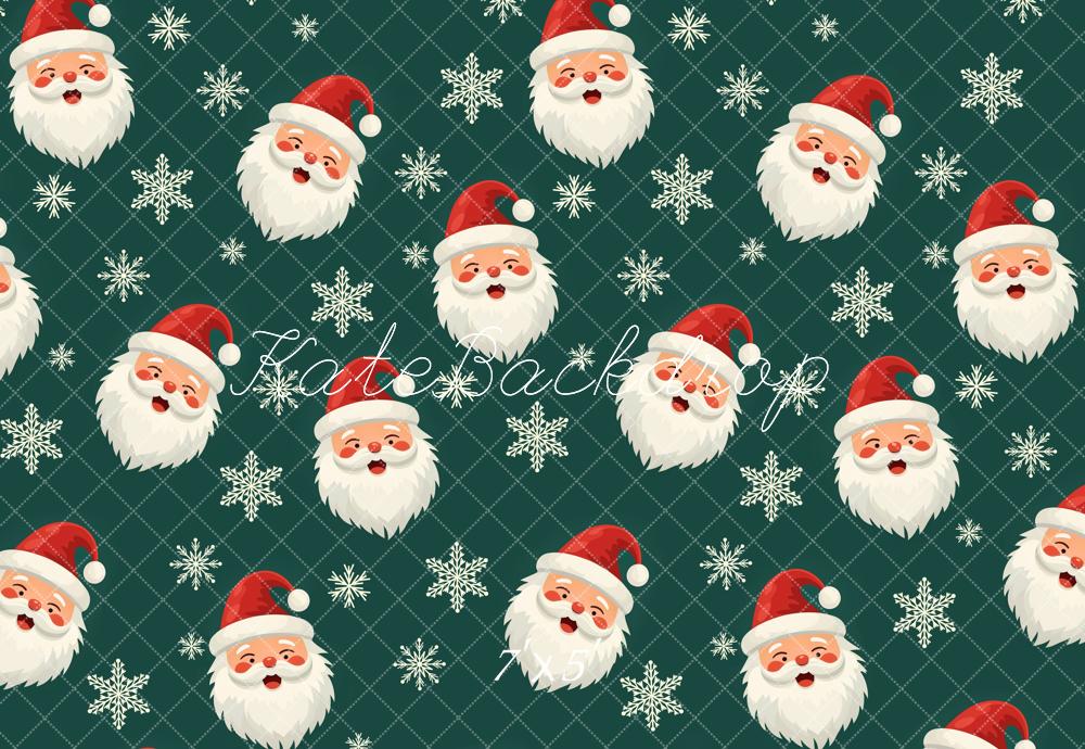 Kate Père Noël Flocon de neige Cadeau Toile de fond conçue par Chain Photographie - Kate Backdrop FR