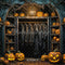 Kate Halloween Citrouille Noir foncé Garde-robe Toile de fond conçue par Emetselch - Kate Backdrop FR