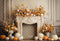GROUPE VIP - Kate Automne Citrouille Cheminée Florale Rétro Toile de fond conçue par Emetselch - Kate Backdrop FR