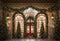 Kate Sapin de Noël Porte rouge Lumières Toile de fond conçue par Emetselch - Kate Backdrop FR
