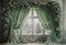 GROUPE VIP - Kate Hiver Noël Rideau Vert Fenêtre Intérieur Toile de fond conçue par Emetselch - Kate Backdrop FR