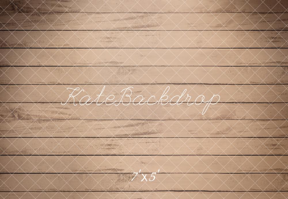 Kate Beige foncé Bois Plancher Rayé Sol Toile de fond conçue par Kate Image - Kate Backdrop FR