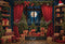 Kate Noël Nuit Rideau rouge Fenêtre Cadeaux Toile de fond conçue par Emetselch - Kate Backdrop FR