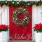 Kate Noël Porte rouge Grange Fleurs Toile de fond conçue par Mini MakeBelieve - Kate Backdrop FR