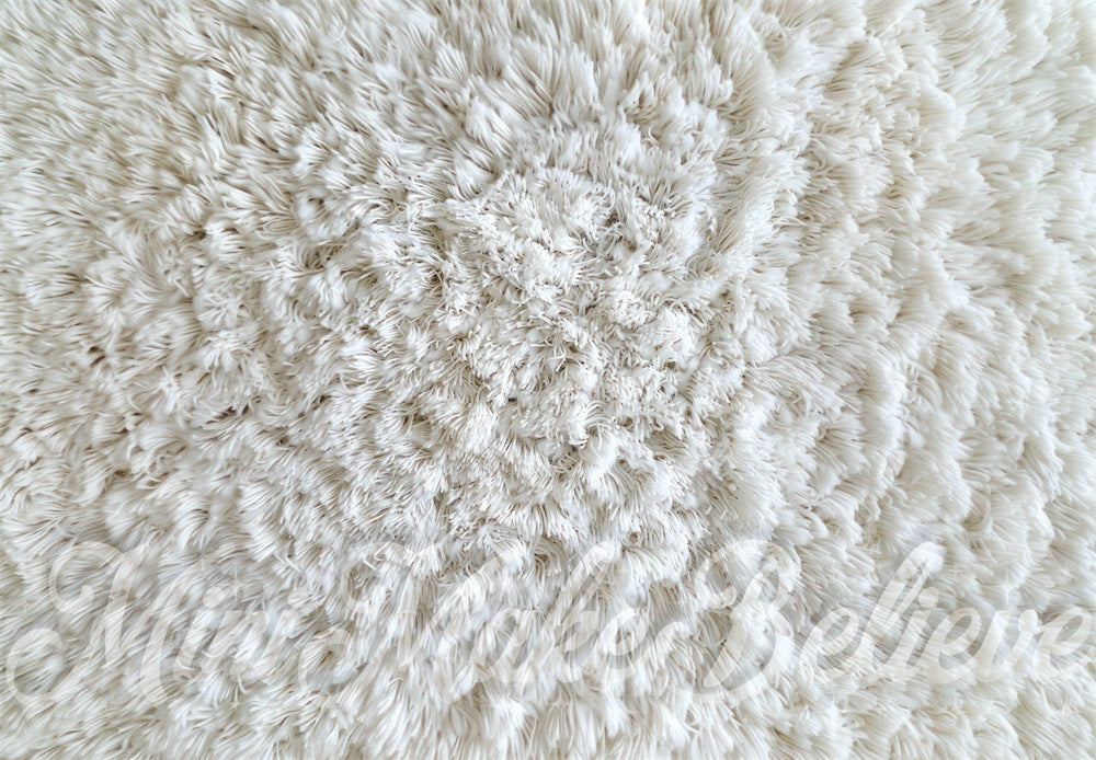Kate Tapis à poils longs Blanc Sol Toile de fond conçue par Mini MakeBelieve - Kate Backdrop FR
