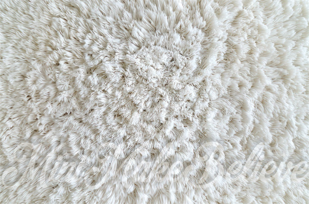 Kate Tapis à poils longs Blanc Sol Toile de fond conçue par Mini MakeBelieve - Kate Backdrop FR