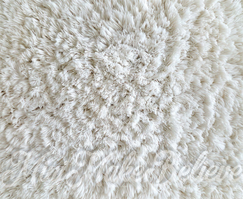 Kate Tapis à poils longs Blanc Sol Toile de fond conçue par Mini MakeBelieve - Kate Backdrop FR