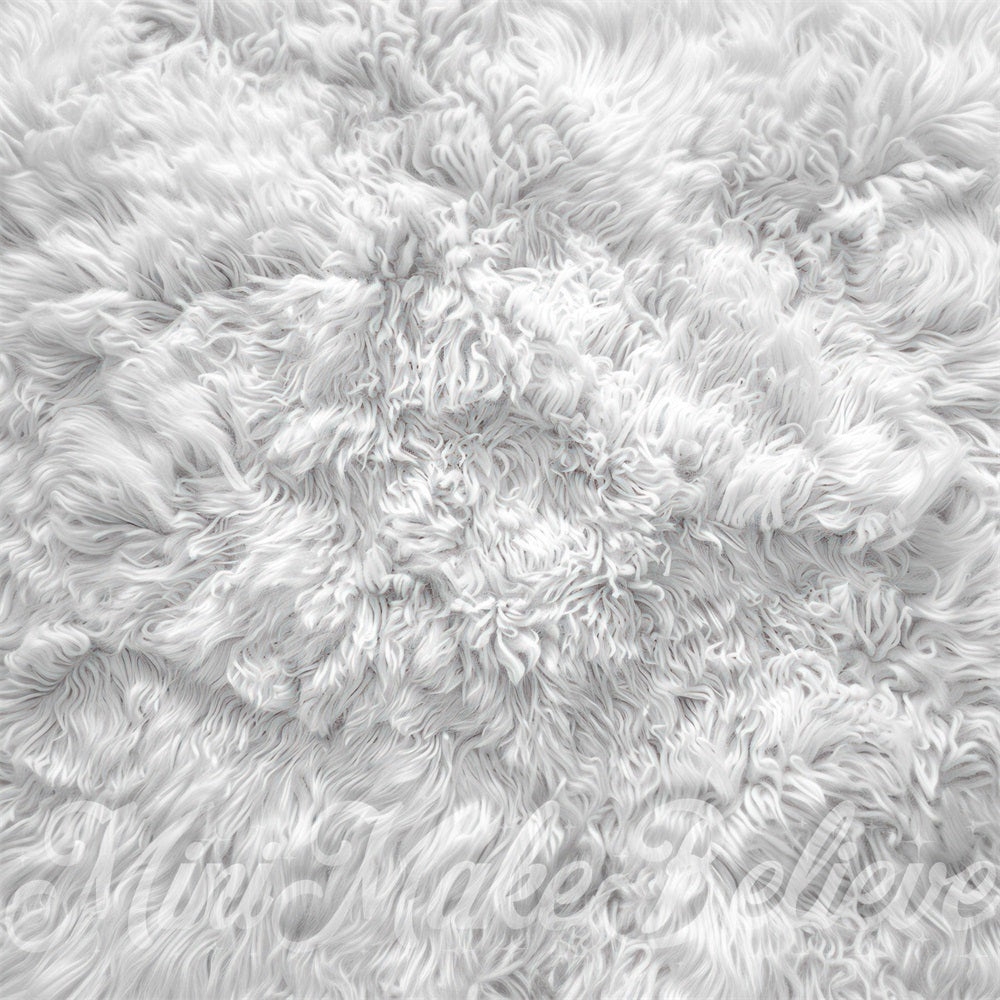 GROUPE VIP - Kate Tapis à poils longs Flou Blanc Sol Toile de fond conçue par Mini MakeBelieve - Kate Backdrop FR
